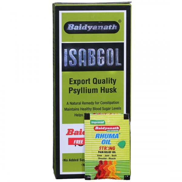 Baidyanath Isabgol Husk (Free Baidyanath Rhuma Oil worth Rs. 8) 200 g