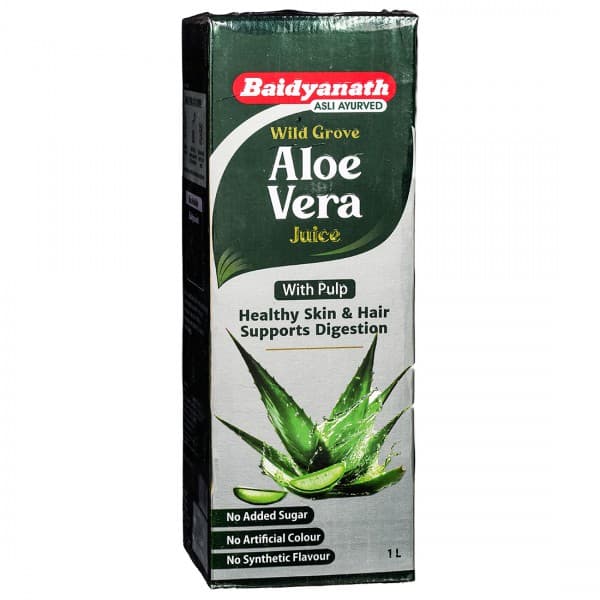 Baidyanath Wild Grove Aloe Vera Juice With Pulp 1 L