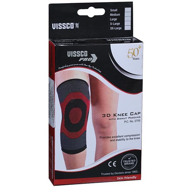 Vissco Pro 3D Knee Cap With Donut Padding L
