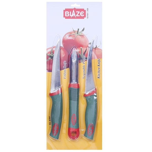 Blaze Soft Touch Knife Set GH-222 Pack Of 3