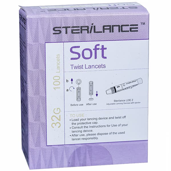 Soft Twist Lancet 32G Pack of 100