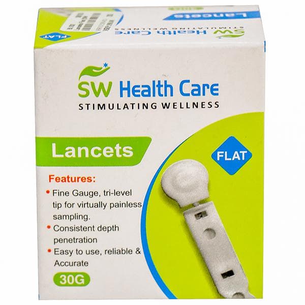 Lancets Flat SW Healthcare 100 x 30 g