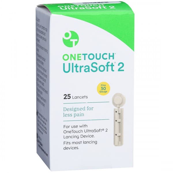 OneTouch Ultrasoft 2 Lancets Pack Of 25