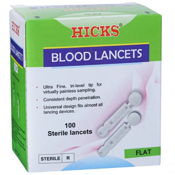 Hicks Blood Lancets Flat Pack Of 100