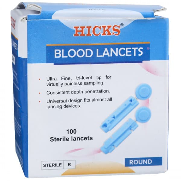 Hicks Blood Lancets Round Pack Of 100