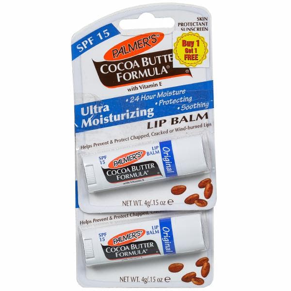 Palmers Cocoa Butter Formula Ultra Moisturizing SPF 15 Lip Balm Original (Buy 1 Get 1 Free) 2 x 4 g