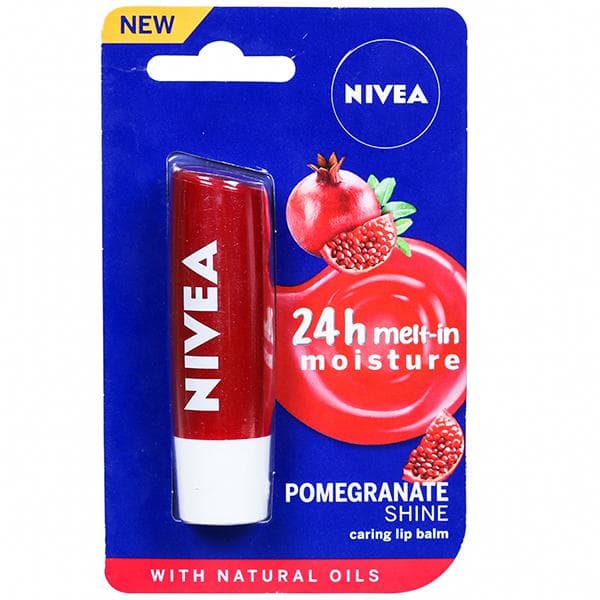 Nivea Pomegranate Shine Caring Lip Balm 4.8 g