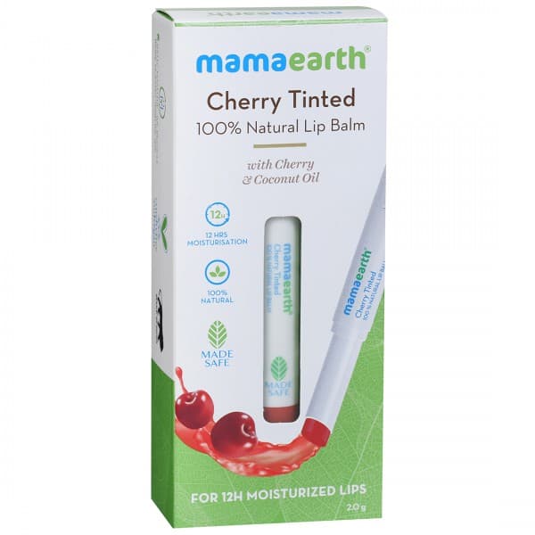 Mamaearth Cherry Tinted  Natural Lip Balm with Cherry & Coconut Oil 2.0 g
