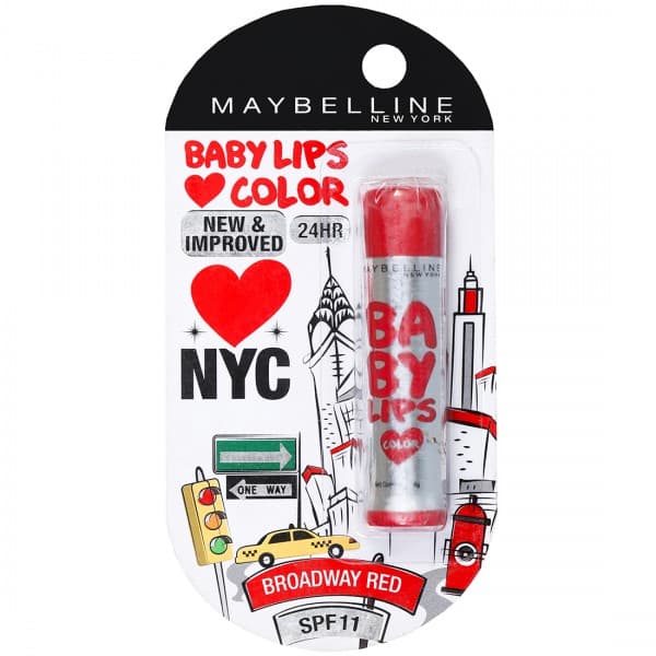 Maybelline Baby Lips Color Spf 11 Lip Balm Broadway Red 4 g