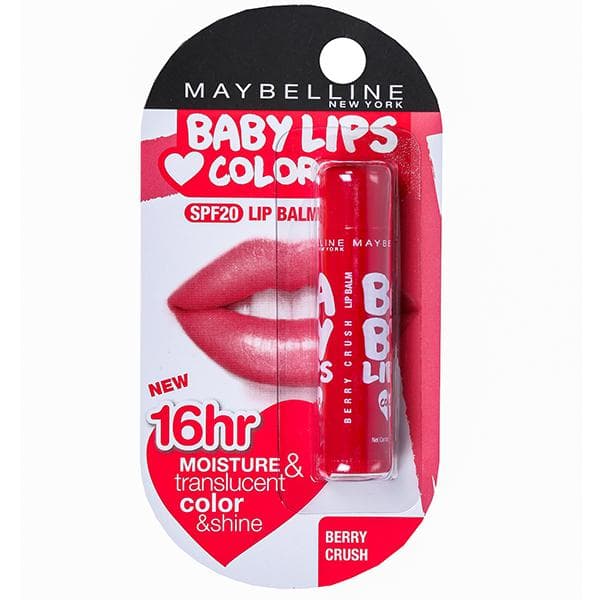 Maybelline Baby Lips Color Spf 20 Lip Balm Berry Crush 4 g