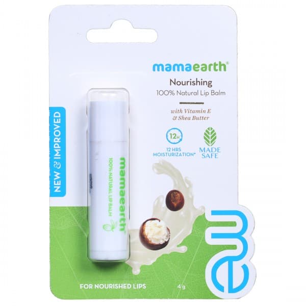 Mamaearth Nourishing Natural Lip Balm With Vitamin E & Shea Butter 4 g