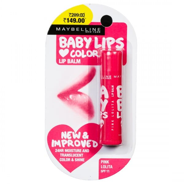 Maybelline New York Baby Lips Color SPF 11 Lip Balm Pink Lolita (Rs. 60 Off) 4 g