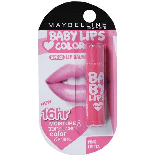 Maybelline Baby Lips Color Spf 20 Lip Balm Pink Lolita 4 g