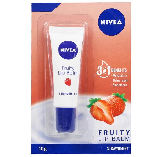 Nivea Fruity Strawberry Lip Balm 10 g