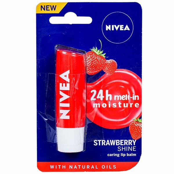 Nivea Strawberry Shine Caring Lip Balm 4.8 g