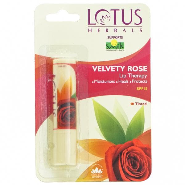 Lotus Herbals Lip Lush Tinted Lip Balm Rosy Rose Blush SPF20 4 g