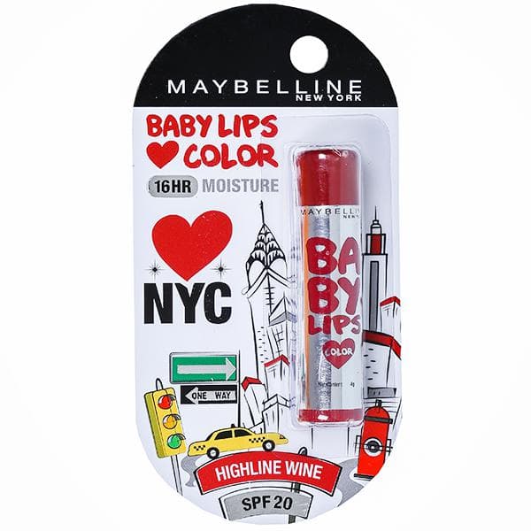 Maybelline Baby Lips Color Spf 20 Lip Balm Highline Wine 4 g