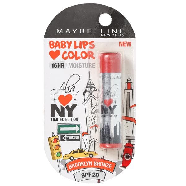 Maybelline Baby Lips Color Spf 20 Lip Balm Brooklyn Bronze 4 g