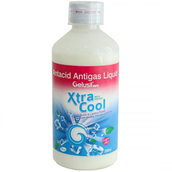 Gelusil Mps Xtra Cool (Mint Flavour) Sugar Free Liquid 200 ml