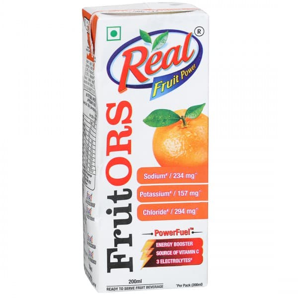 Real Fruit ORS (Orange Flavour) 200 ml
