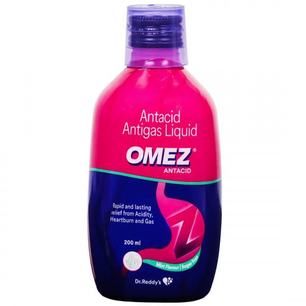 Omez Antacid Sugar Free Mint Flavour Liquid 200 ml