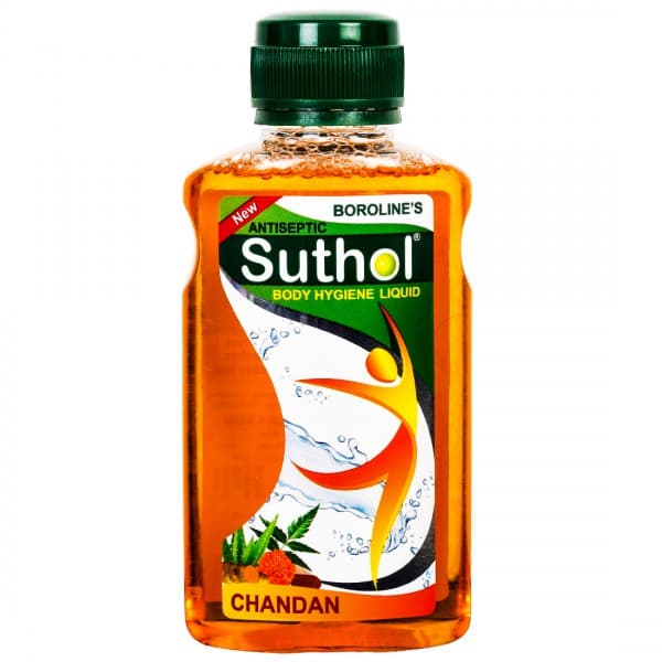 Boroline's Suthol Antiseptic Body Hygiene Liquid Chandan 100 ml