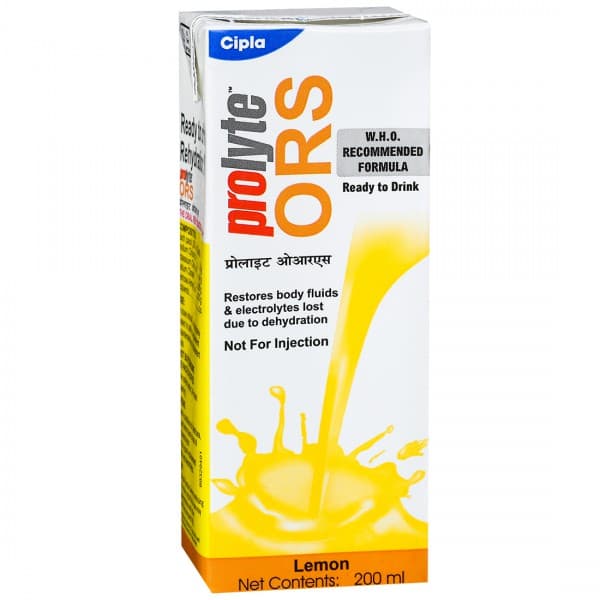 Cipla ORS Prolyte Lemon Liquid 200 ml