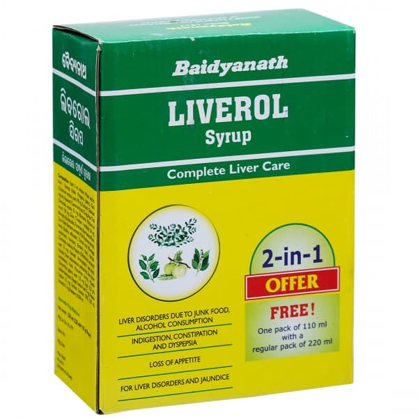 Baidyanath Liverol Syrup (Free 110 ml Liverol Syrup) 220 ml