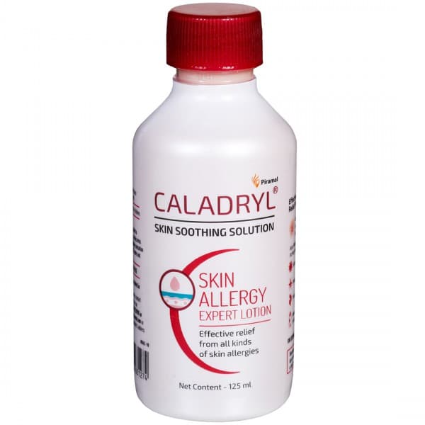 Caladryl Skin Allergy Expert Lotion For Relief From Skin Rashes Sunburn Prickly Heat Insect Bites 125 ml