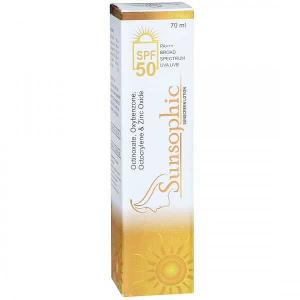 Sunsophic Spf 50 (Pa+++) Sunscreen Lotion 70 ml