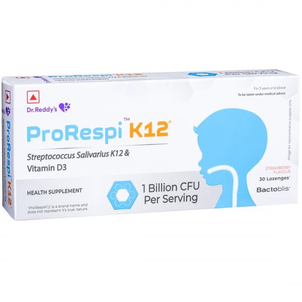 Prorespi K12 Strawberry Flavour 30 Lozenges