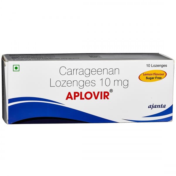 Aplovir Sugar Free Lemon Flavour 10 Lozenges