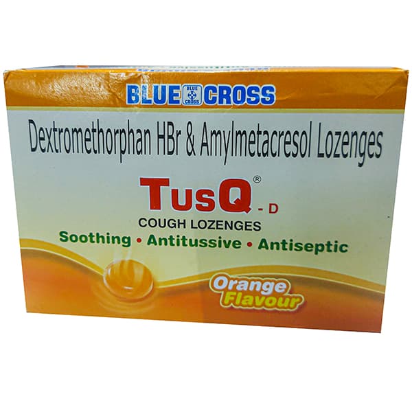 Tus Q D (Orange Flavour) Cough Lozenge (6 Lozenge)