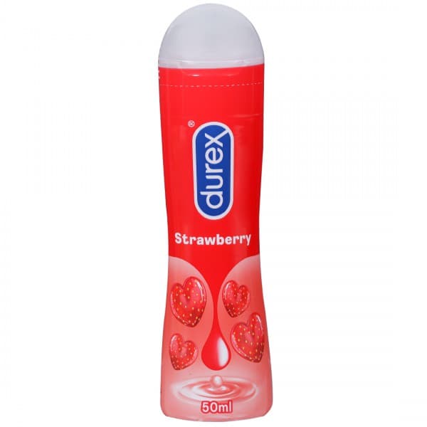 Durex Lube Strawberry Flavoured Lubricant Gel for Men & Women 50 ml