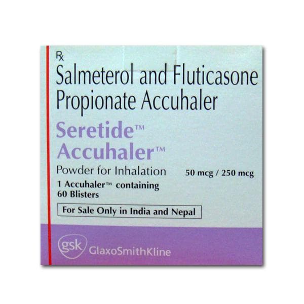 Seretide 50 mcg/250 Mcg Accuhaler (60 Blister)