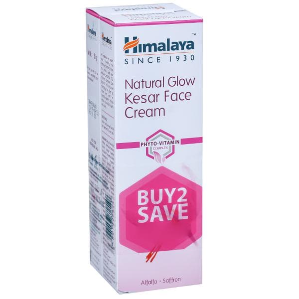 Himalaya Natural Glow Kesar Alfalfa & Saffron Face Cream 2 x  50 g