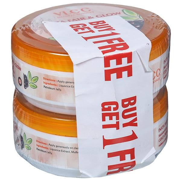 Vlcc Insta Fair & Glow Moisturizing Cold Cream (Buy 1 Get 1 Free) 2 x 75 g