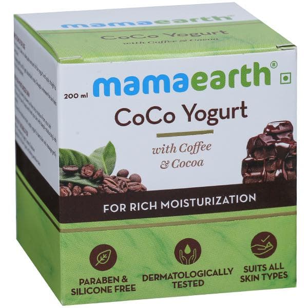 Mamaearth CoCo Yogurt with Coffee & Cocoa for Rich Moisturization 200 ml