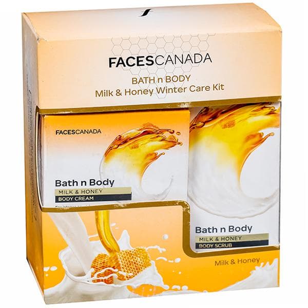 Faces Canada Bath n Body Milk & Honey Winter Care Kit (200 g + 150 g )