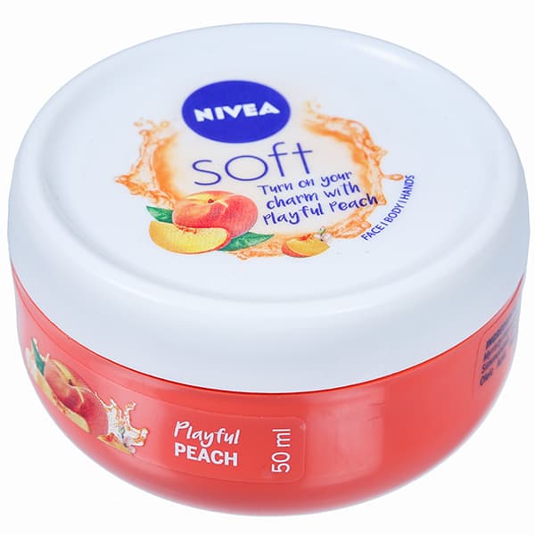Nivea Soft Light Moisturizer Playful Peach 50 ml
