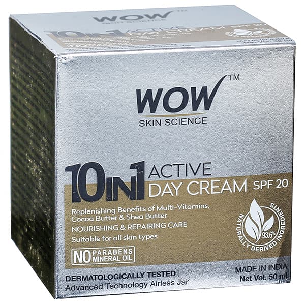 Wow Skin Science 10 in 1 Spf 20 Active Day Cream 50 ml