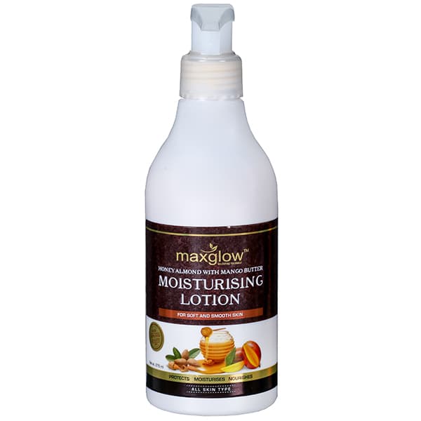 Maxglow Moisturising Lotion Honey Almond with Mango Butter for Soft & Smooth Skin 275 ml