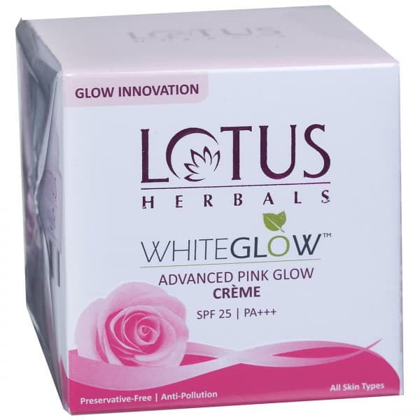 Lotus Herbals Whiteglow Advanced Pink Glow Creme Spf 25 PA+++ 50 g