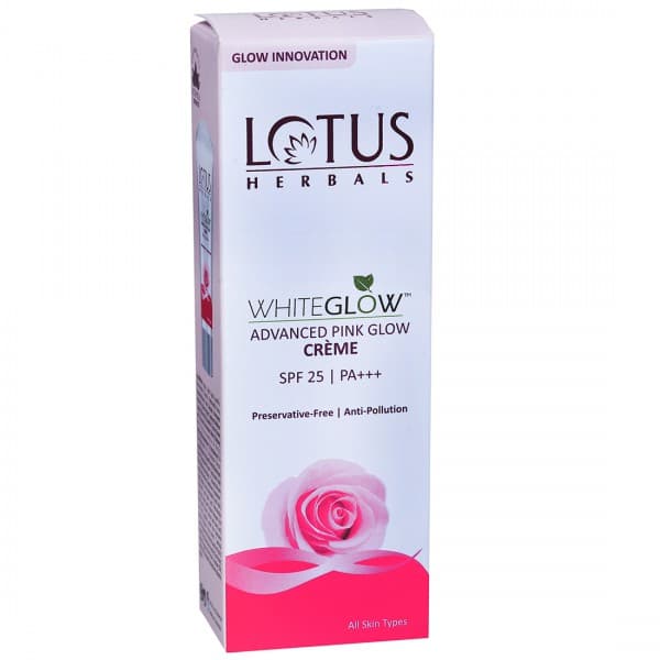 Lotus Herbals Whiteglow Advanced Pink Glow Creme Spf 25 PA+++ 18 g