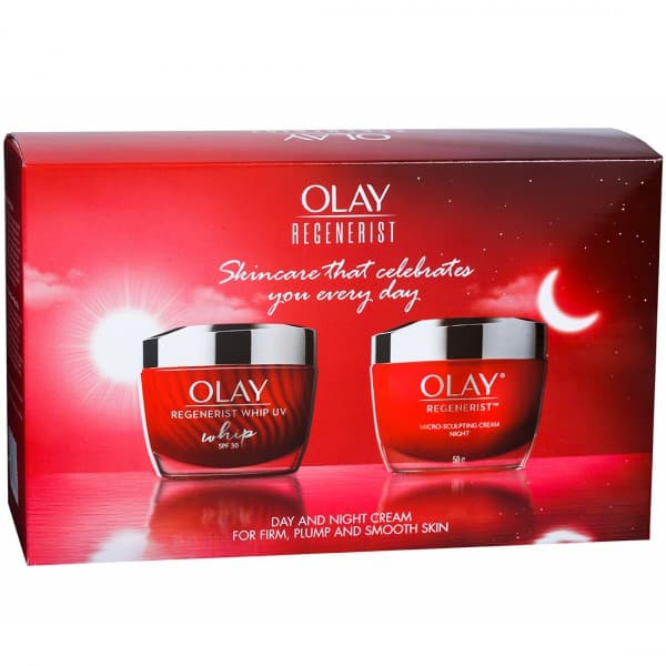 Olay Regenerist (Whip UV Spf 30 50 ml & Micro Sculpting Cream Night 50 g) Pack Of 2