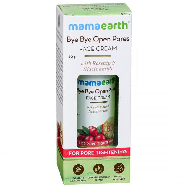 Mamaearth Bye Bye Open Pores Face Cream with Rosehip & Niacinamide 30 g