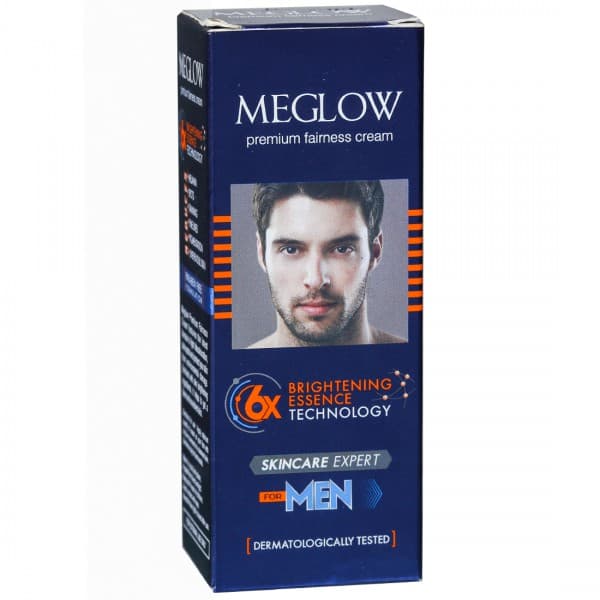 Meglow Premium Fairness Cream for Men 6x Brightening Essence Technology 15 g
