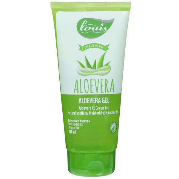 Louis Herbals Aloevera Gel Enriched with Aloevera & Green Tea 150 ml