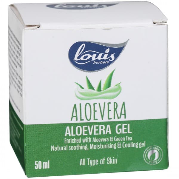 Louis Herbals Aloevera Gel Enriched with Aloevera & Green Tea 50 ml