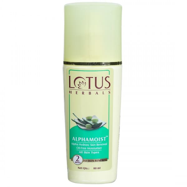 Lotus Herbals Alphamoist Alpha Hydroxy Skin Renewal Oil-Free Moisturiser 80 ml
